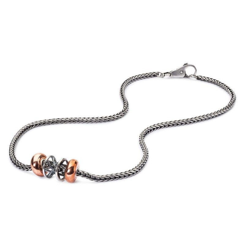 Trollbeads Sterling Silver Necklace without Clasp, Silver, No information
