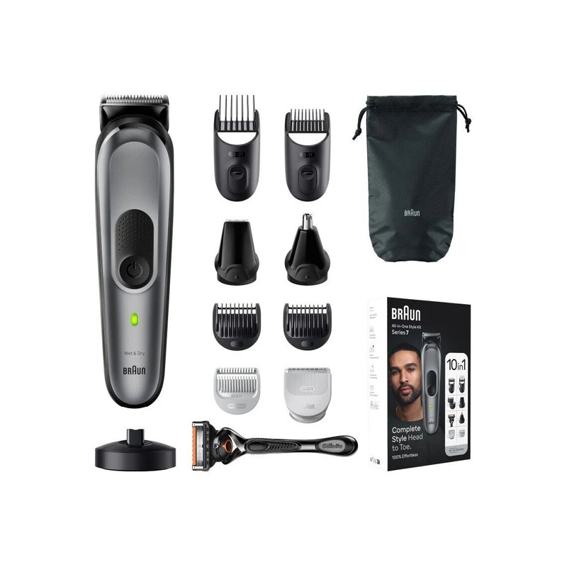 Braun Series 7 10-in-1 All-in-One Waterproof Style Grooming Kit with