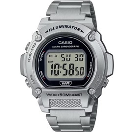 Casio Illuminator 7-Year Battery Alarm Chronograph Digital Watch W219HD-1AV