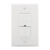 Eaton VS306U-W 600-Watt 120V Wall Mount Occupancy/Vacancy Sensor, White