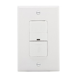 Eaton VS306U-W 600-Watt 120V Wall Mount Occupancy/Vacancy Sensor, White