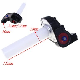 ROMLCBIZ 7/8"" 22mm Twist Throttle Grips Cable for Dirt Pit Bike Motorcycle 22mm Throttle Grips Settle Twist Gas Throttle Handle for Dirt Pit Bike Universal, Black, Z19010115B