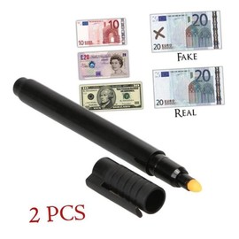 Operitacx Sets Counterfeit Detector Pen Money Checker Uv Note Checker Light Banknote Tester Money Detector Pen Pcs