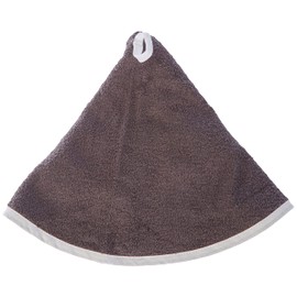 Douceur d'Intérieur Round Hand Towel (0) Embroidered Terry Towells, Anthracite, 60 x 60 cm