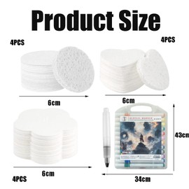 AMBEERT 37PCS Magic Puffy Paint, Magic 3D Foam Texture Painting Kit, Magic Puffy Paint Kit, DIY Magic Foam Texture Painting Kit, Ideal for Painting, DIY, and Family Activities