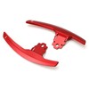 iJDMTOY Sports Red CNC Billet Aluminum Larger Paddle Shifter Replacement