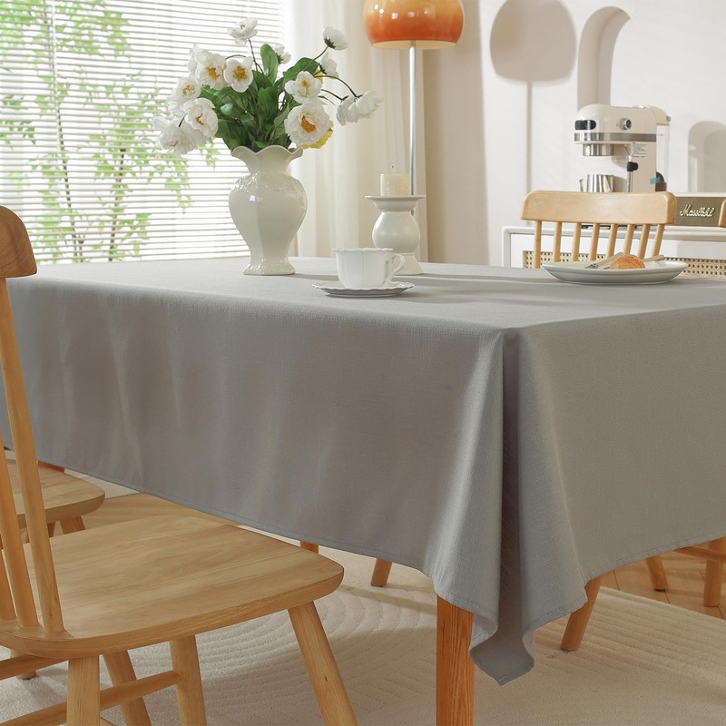 meioro Wipe Clean Tablecloth Waterproof Table Cloth, Rectangle Water Resistant
