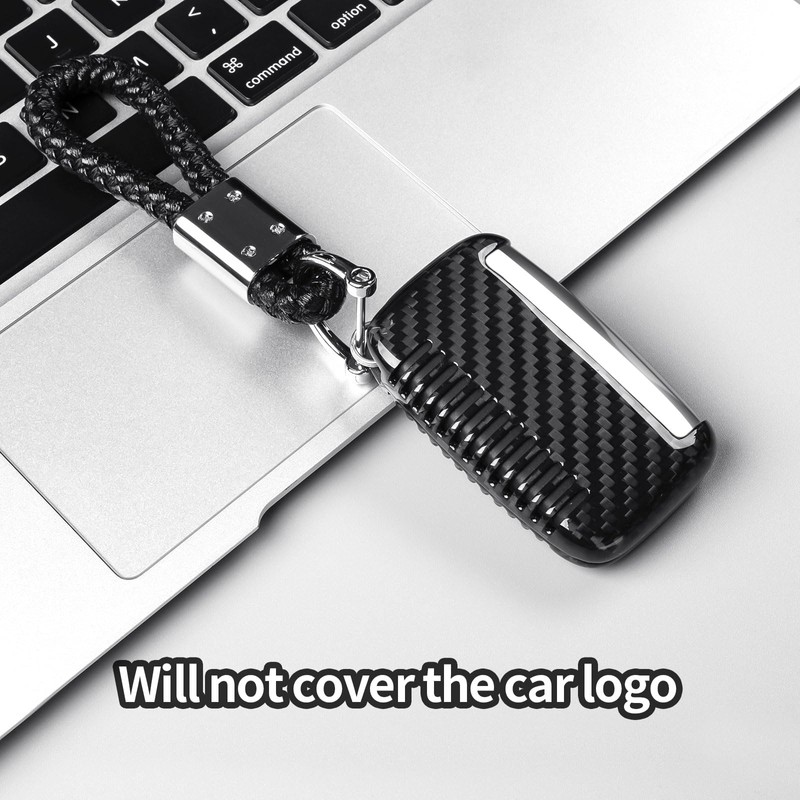 T-carbon Real Carbon Fiber Key Fob Protector Compatible with Land