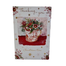 Nigel Quiney Thinking Of You At Christmas Time Card Anemones Flowers