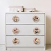 JamJam Set of 8 1.8" Wooden Wild Mushroom Farmhouse Cabinet