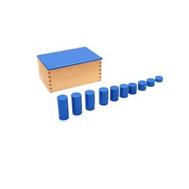 BSM Edufun - Montessori Pedagogy - Building Games for Children, Cylinder, Blue, EF91104