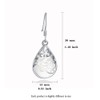 KEETEEN "Wishing Tree"925 Sterling Silver Teardrop Filigree Dangle Earrings for