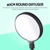 Softbox Diffuser, 40CM Foldable Light Softbox Diffuser, Multi Function Ring