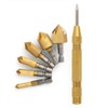 COMOWARE Countersink Drill Bit Set- 7 Pcs Counter Sinker Drill