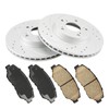 PHILTOP Front Brake Pads and Rotors kit Fit for Honda