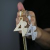 ATJMLADY 4PF For Pocket Full Pendant Necklace for Hip Hop