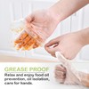YOLUFER 100PCS Plastic Food Grade Gloves Perfect Food Handling Gloves