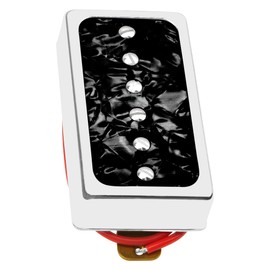 2Pack Yootones Electric Guitar Pickups Guitar Humbucker Bridge Neck Set Compatible with LP Les Paul P90 Style Humbucker Size Electric Guitar (Black Pear)