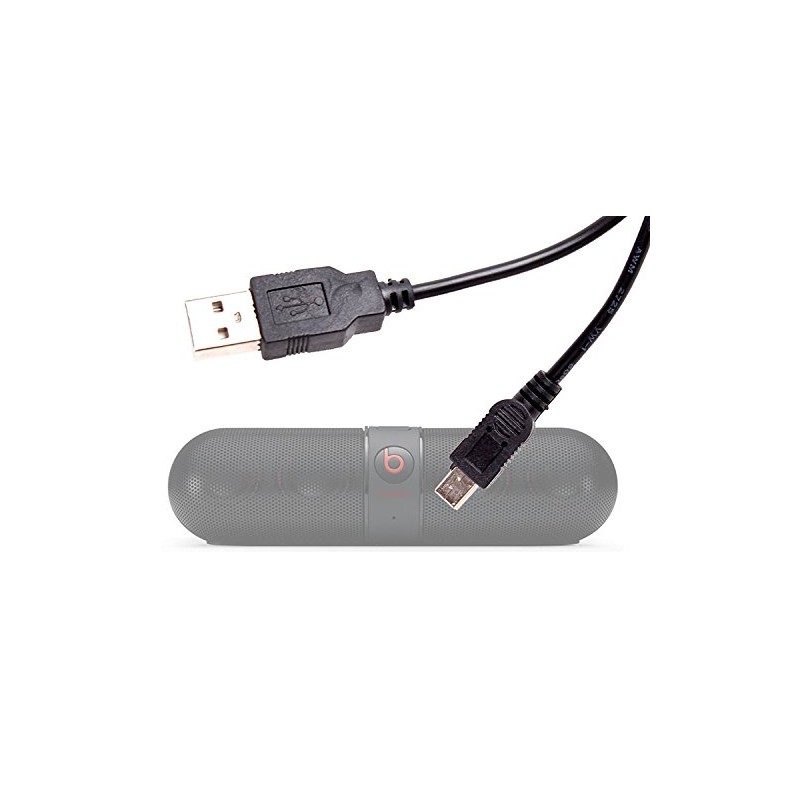 Agagadgets Black Replacement Charger Cable for Beats by Dr Dre