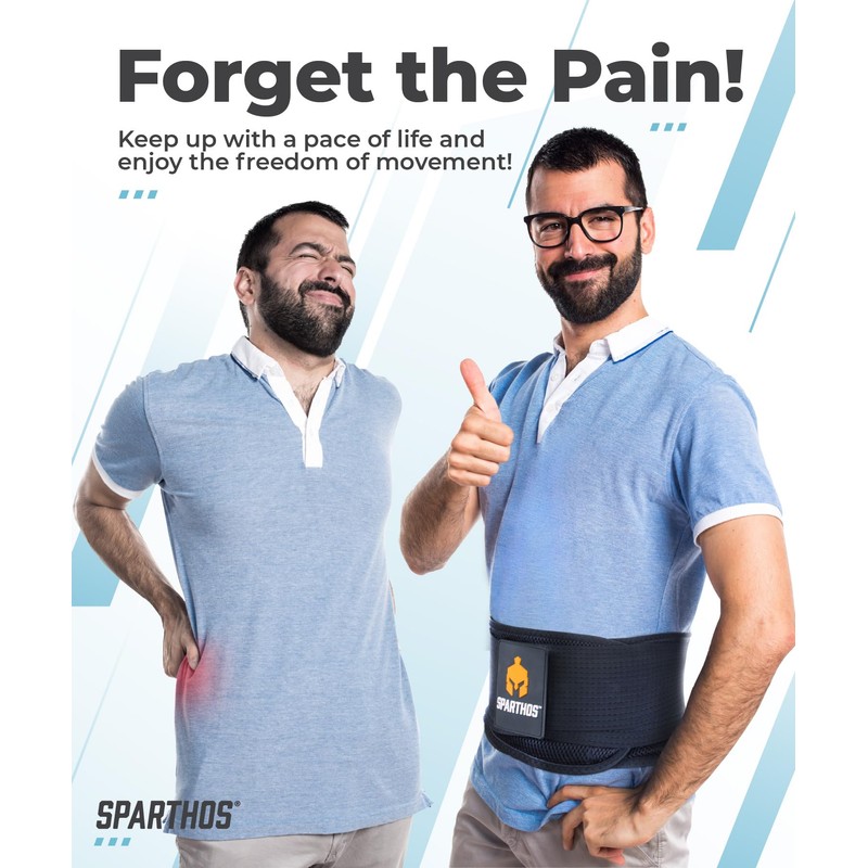 Sparthos Lumbar Support Belt - Immediate Relief from Back Pain,