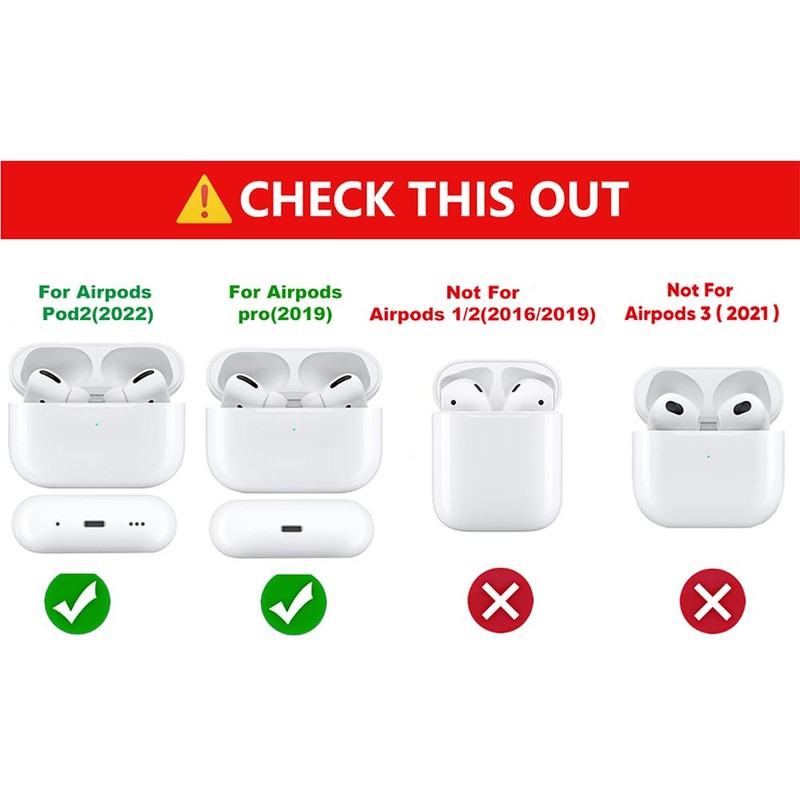 (3Pack) Case for AirPods Pro 2nd/1st Generation with Cleaning kit,
