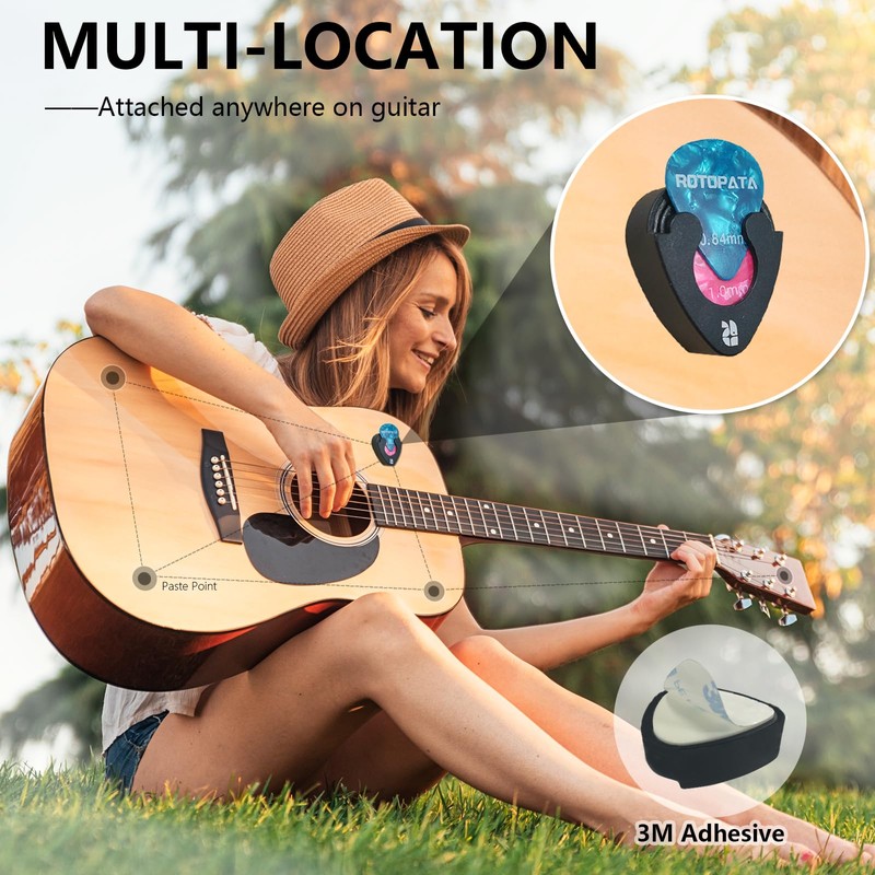 Guitar Picks Plectrums with Picks Holder and Storage Box 0.58