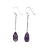 India with Love 925 Sterling Silver Teardrop Dangle Earrings, Chain