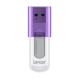 Lexar 64GB JumpDrive S50 2.0 USB Flash Drive, Small Blister, Purple