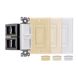 Monoprice 300-Watt Slider Volume Control - Impedance Matching, with Standard 1-Gang Wall Plate Setup, Color Kit