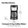 Hamilton Beach 5 Cup Drip Coffee Maker with Easy FrontFill