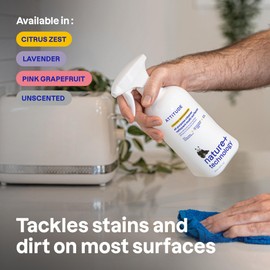 ATTITUDE All Purpose Cleaner Spray, EWG Verified, Vegan, Made with 94% Plant-Based Ingredients, Streak-Free for Kitchen, Bathroom, Glass & More, Citrus Zest Scent, 27.1 Fl Oz (Pack of 6)