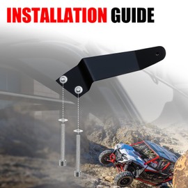 XATVXUTV LED Light Bar Brackets for Honda Pioneer 1000 2016-2025, Black Metal 54" Light Bar Mount Kit Roof Mount Compatible with Honda Pioneer 1000 2016-2025 Accessories (2PCS)