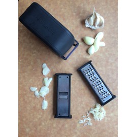 Microplane 48048 Garlic Mincer and Slicer, One Size, Black