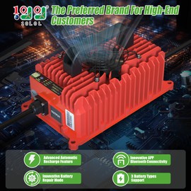 10L0L 15 Amp 48 Volt Golf Cart Charger for Yamaha G29 - Smart Golf Cart Battery Charger, 3 Batteries Types Support, Battery Repair, Automatic Power Recharge, IP67 Waterproof