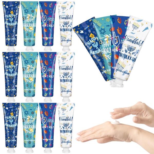 Dimsile 12 Pcs Hanukkah Hand Cream Gifts Set Hand Lotion