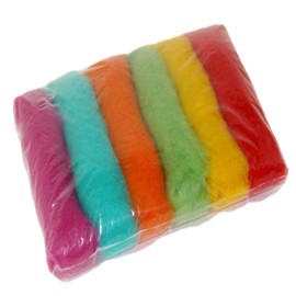 SIA COLLA-S Felt Wool Colourful Mix Mixed 100% Wool Warm Shades Mix At Least 6 Different Shades 75g Total