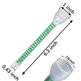 houya Epoxy Mixing Nozzle Adhesive Static Mixing Nozzle Tip Resin Mixer Adhesive Cartridges Tip Mixer Nozzles (1:1/1:2 Ratio) 10 PCS