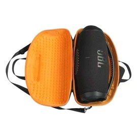 sezhylee Orange & Black Protective Hard Case for JBL Boombox 3/3 Wi-Fi/2 - Durable, Waterproof Travel Case with Handle for Portable Bluetooth Speaker