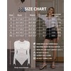 MANGOPOP Half Sleeve Bodysuit V Neck Bodysuit Shirts for Women,