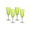 Omada Design 4 Glasses for Champagne, 6,89 fl oz Flute