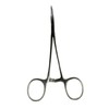SE 5-Inch Stainless Steel Curved Forceps - Self-Locking, Serrated Tip