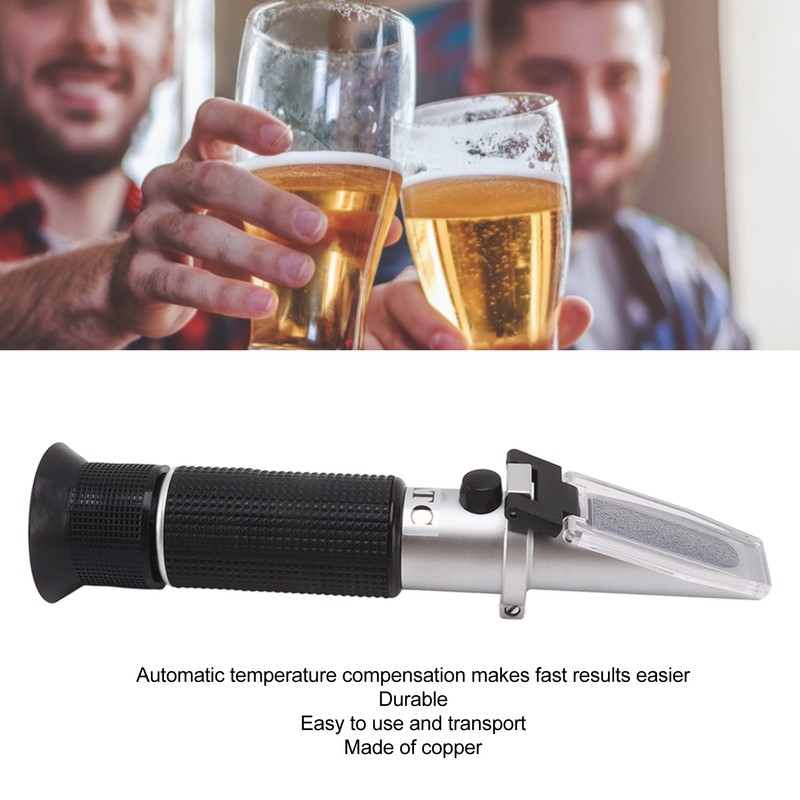 Brix Meter Refractometer Light Weight Handheld Refractometer Durable Alcohol Volume