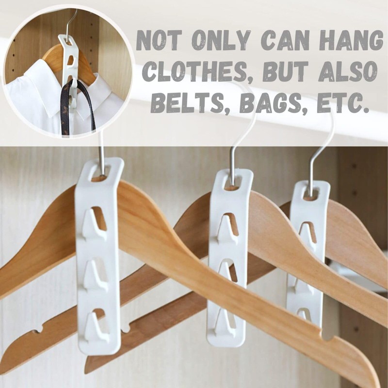 4 PCS Cascading Clothes Hooks,Clothes Hanger Connector Hooks Hanger,Plastic Connector