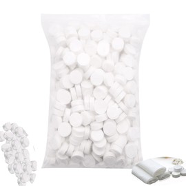caapmony Pack of 500 Premium Cotton Compressed Towels Disposable, Mini Soft Wash Cloth Tablets, Absorbent, Soft & Skin-friendly, Perfect for Beauty, Salon & Sports Applications