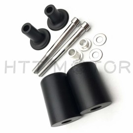 HONGK No Cut Black Frame Sliders Crash Protector For 2013-2014 Kawasaki Ninja ZX6R
