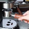 51mm Bottomless Portafilter 3 Ear Stainless Steel Wood Handle Detachable