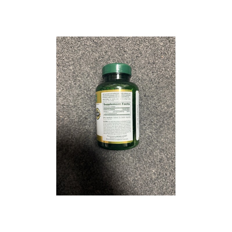 Nature’s Bounty 9698 Vitamin D3 Suppliments - 400 Softgels