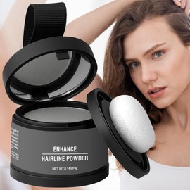 Root Powder for Hair, Root Up Hair Shadow Powder with Applicator, Waterproof Long-Lasting Hair Concealer Gray Coverage Shading Tool for Instantly Thicker Fuller Look