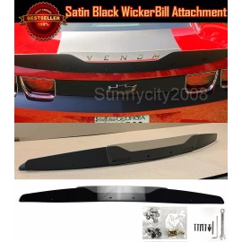 SDeelCase Gurney Flap Satin Black Decklid Wickerbill + Tool For 10-13 Camaro RS SS Spoiler