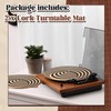 Briwooody Cork Turntable Mat/3mm Thick for Better Sound Support on